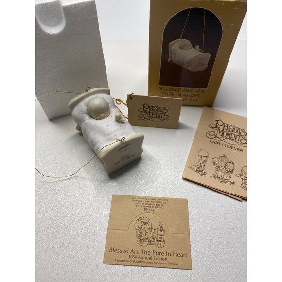 Precious Moments Blessed Are The Pure In Heart Special 1984 Issue.E-5392 - Picture 1 of 7